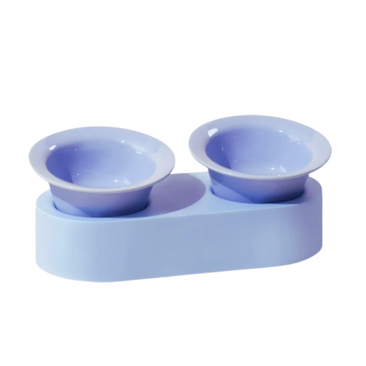 2-in-1 Ceramic Pet Bowl Set for Food & Water Cat Bowls